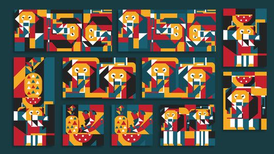 Bauhaus Elephant art - Digital wallpaper